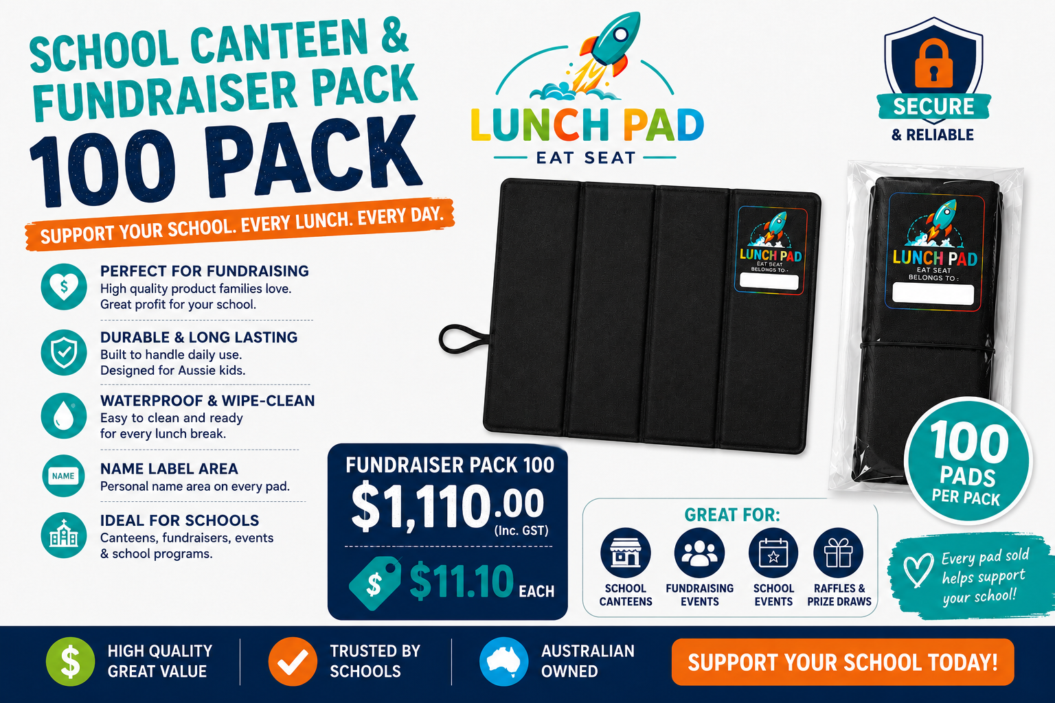 School Canteen & Fundraiser Pack 100